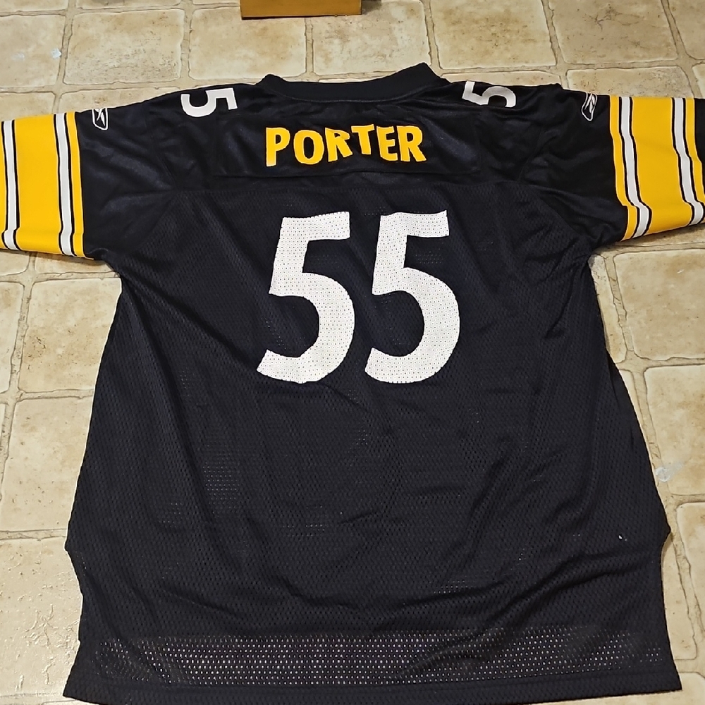 Reebok Pittsburgh Steelers Super Bowl 2006 On Field - SzLarge  Jersey Porter #55